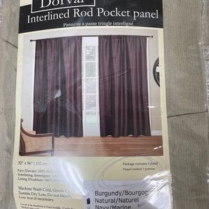 Lined Curtain Panel